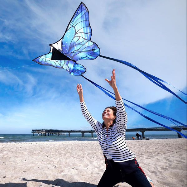 Kangyue Kaiciuss Blue Butterfly Kite for Kids & Adults Easy to Fly 50132665417