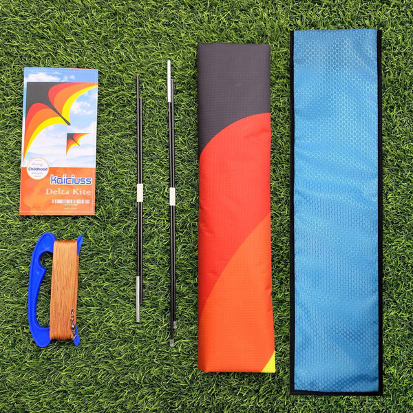 Kangyue Kaiciuss Delta Kite for Kids & Adults Easy to Fly-Orange 50132665431