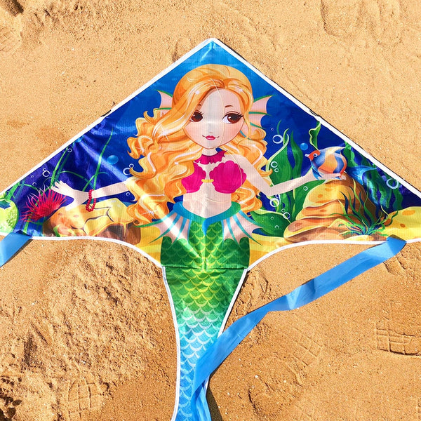 Mint's Colorful Life Mermaid Delta Kite 00191892515809