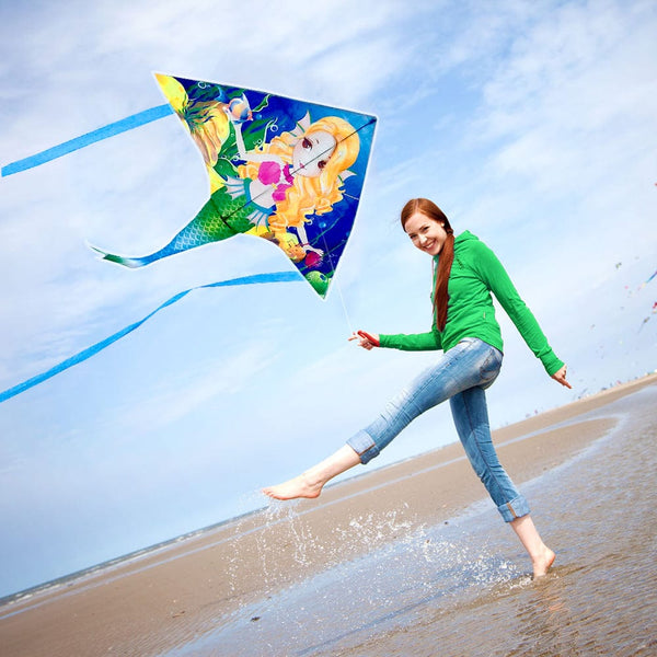 Mint's Colorful Life Mermaid Delta Kite 00191892515809