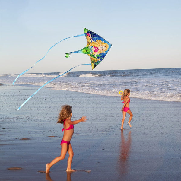 Mint's Colorful Life Mermaid Delta Kite 00191892515809
