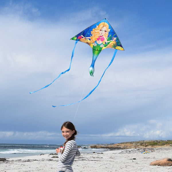 Mint's Colorful Life Mermaid Delta Kite 00191892515809