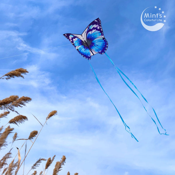 Mint's Colorful Life Mint's Colorful Life Blue Butterfly Kite for Kids & Adults 00656516155163
