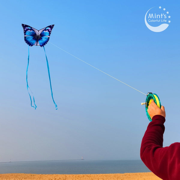 Mint's Colorful Life Mint's Colorful Life Blue Butterfly Kite for Kids & Adults 00656516155163