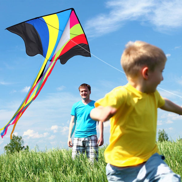 Kangyue Mint's Colorful Life Delta Flying Rainbow Kite 00656516039319