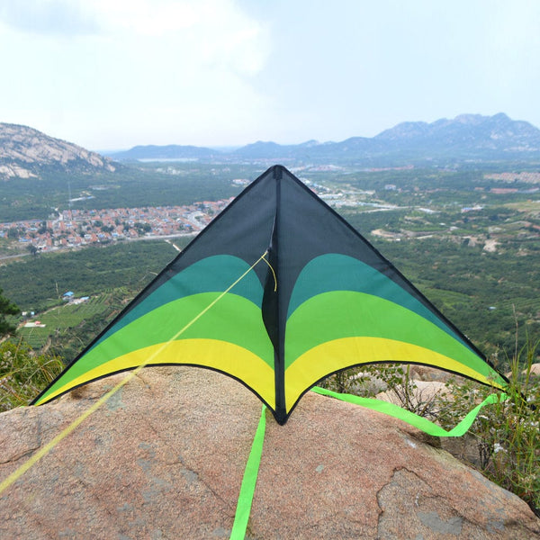 Mint's Colorful Life Mint's Colorful Life Delta Kite for Kids & Adults (Black Green) 00191892515793