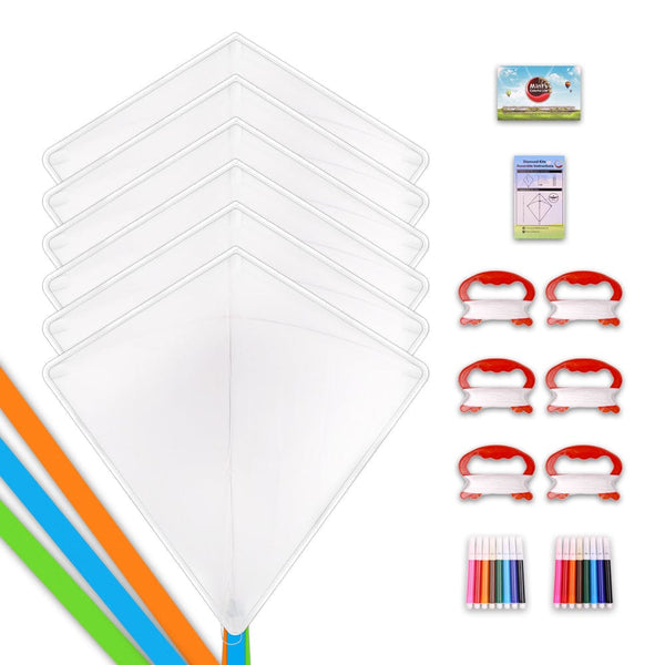Mint's Colorful Life Mint"s Colorful Life Diamond DIY Kite Making Kit Bulk (6 Pack) 00656516093212