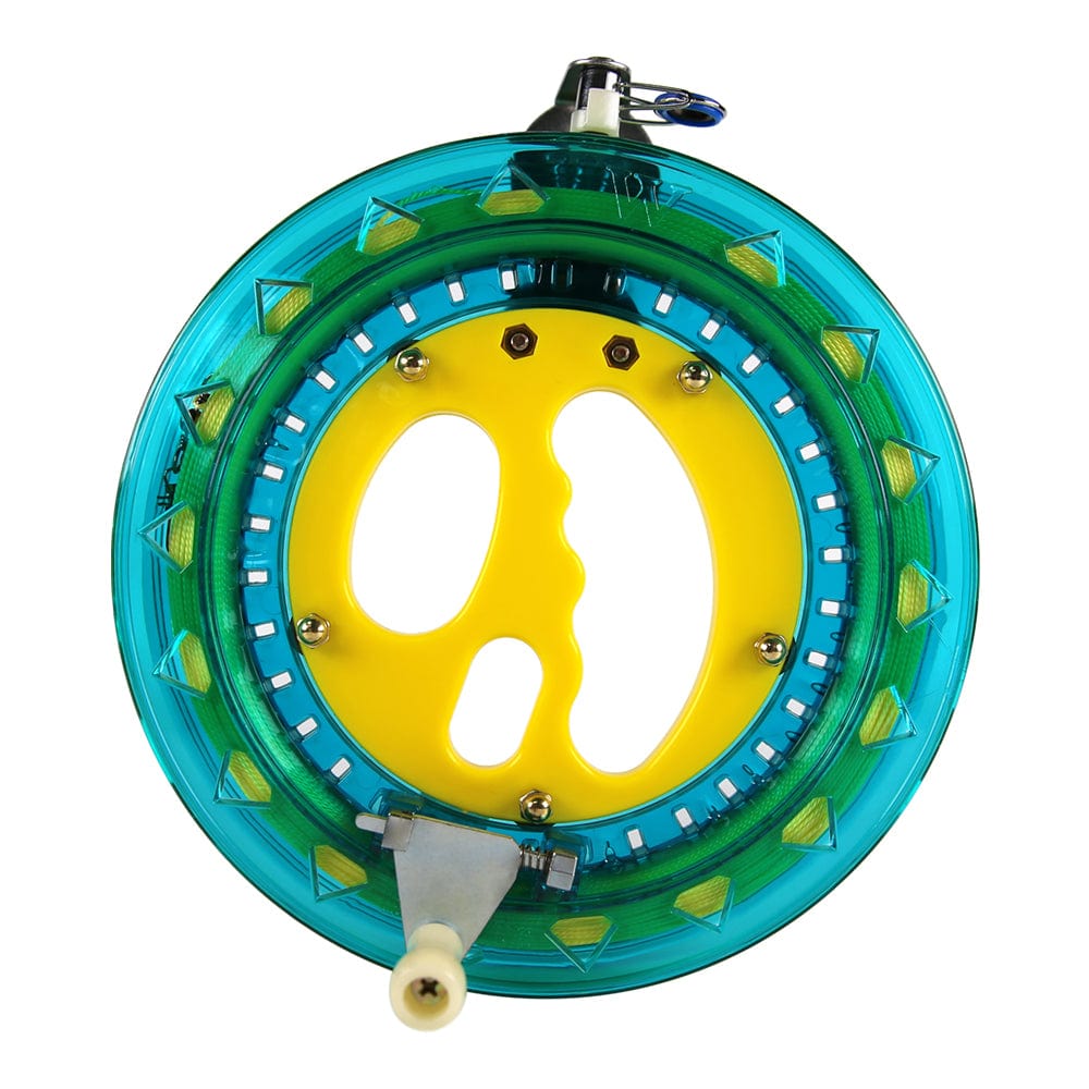 Mint's Colorful Life Kite Line Reel Winder 7inches Dia with 600 Feet String (60 lbs) for Kids/Teens, Blue