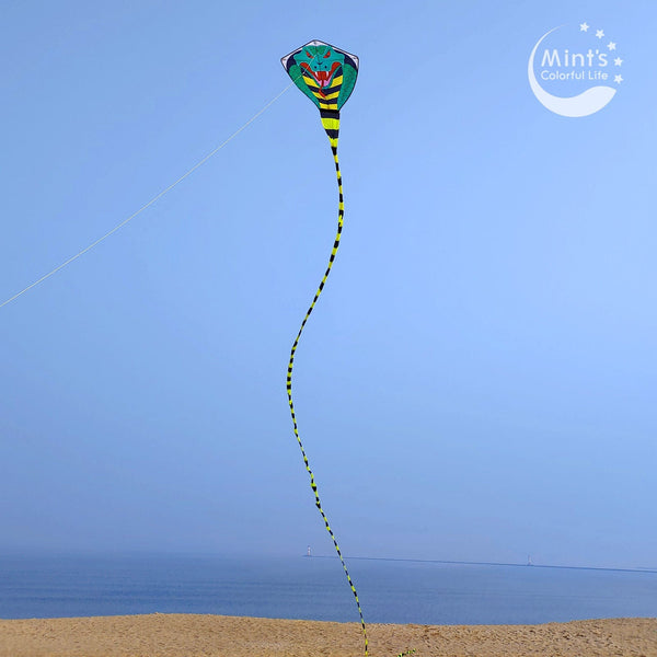 Kangyue Mint's Colorful Life Large Cobra Kite with Super Long Tail 00783057800488