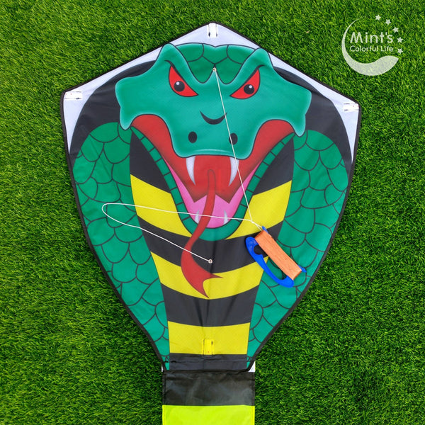 Kangyue Mint's Colorful Life Large Cobra Kite with Super Long Tail 00783057800488