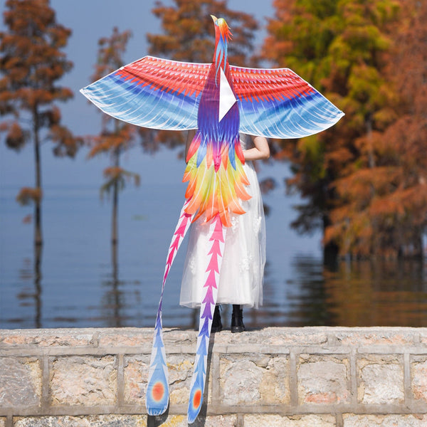 Mint's Colorful Life Mint's Colorful Life Large Rainbow Phoenix Kite for Kids & Adults 00191892516004