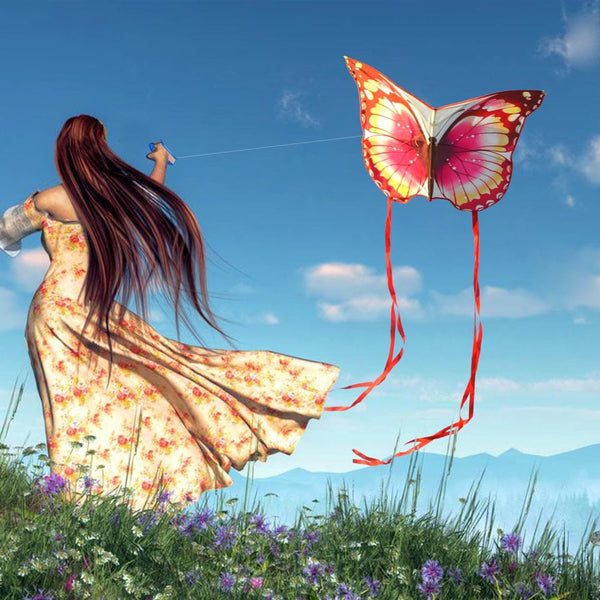 Mint's Colorful Life Mint's Colorful Life Pink Butterfly Kite for Kids & Adults 00656516131310