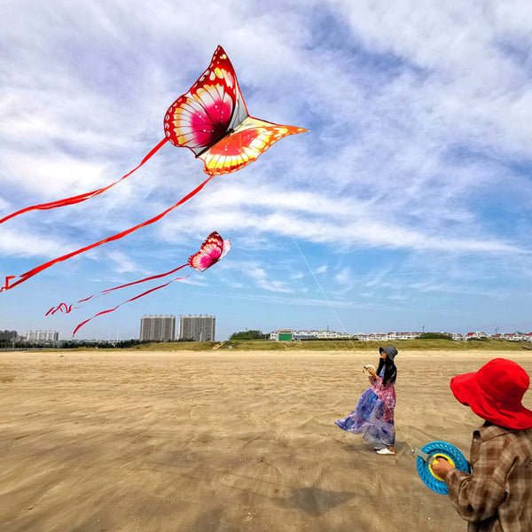 Mint's Colorful Life Mint's Colorful Life Pink Butterfly Kite for Kids & Adults 00656516131310