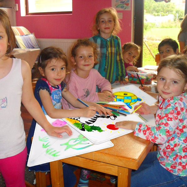 Kangyue Mint's Colorful Life White Diamond Kite Kits to Decorate (30 Pack )