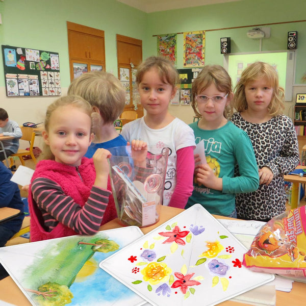 Kangyue Mint's Colorful Life White Diamond Kite Kits to Decorate (30 Pack )