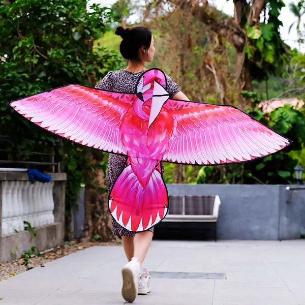 Mint's Colorful Life Pink Kite for Kids Adults, Easy to Fly Large Flamingo Kite 00191892516028