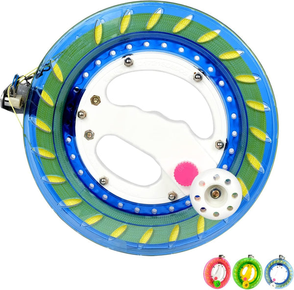 Kangyue Simxkai 8in Kite Reel Winder 1000ft Line Easy to Grip for Kids & Adults-Blue