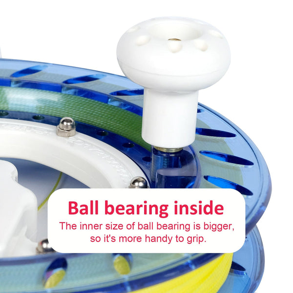 Kangyue Simxkai 8in Kite Reel Winder 1000ft Line Easy to Grip for Kids & Adults-Blue