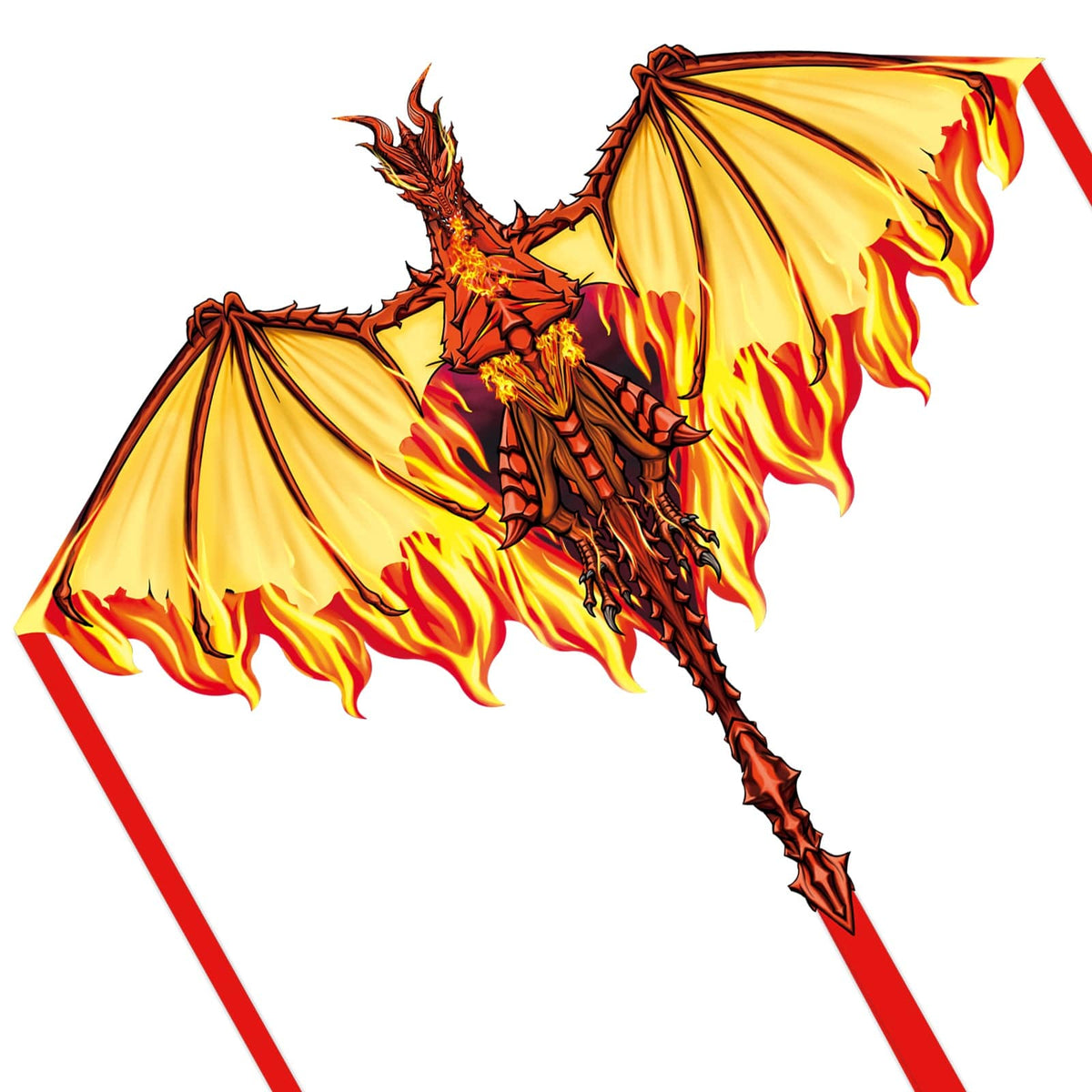 Simxkai Dragon Kite for Kids & Adults (Fire) – Mint's Colorful Life