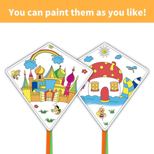 Mint's Colorful Life Diamond DIY Kites (2 Pack Ready to Color—Castle House) 656516170517