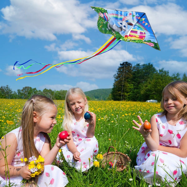 Kangyue Easter Kite Bunny Rabbit for Kids-Mint's Colorful Life