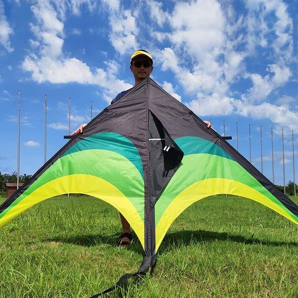 Kangyue Flying Hoofer Giant Kite for Adults Easy to Fly, 9ft Huge Delta Kite 754525154358