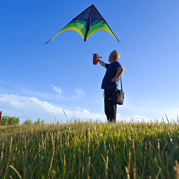 Kangyue Flying Hoofer Giant Kite for Adults Easy to Fly, 9ft Huge Delta Kite 754525154358