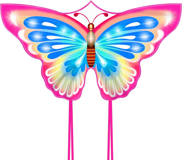 Kangyue Flying Hoofer Pink Butterfly Kite for Kids and Adults Easy to Fly 754525154297