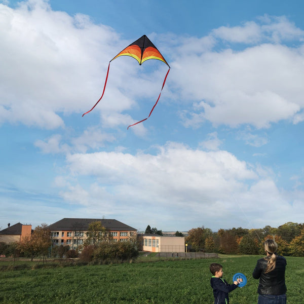 Kangyue Kaiciuss Delta Kite for Kids & Adults Easy to Fly-Orange 50132665431