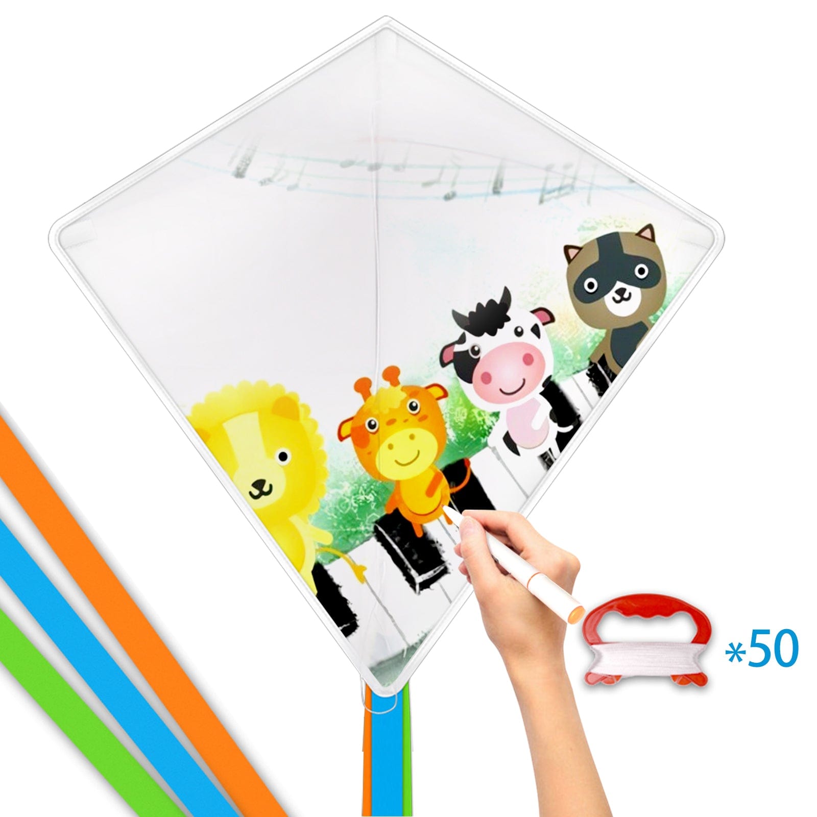 Mint's Colorful Life Kite Kits (50 Pack)