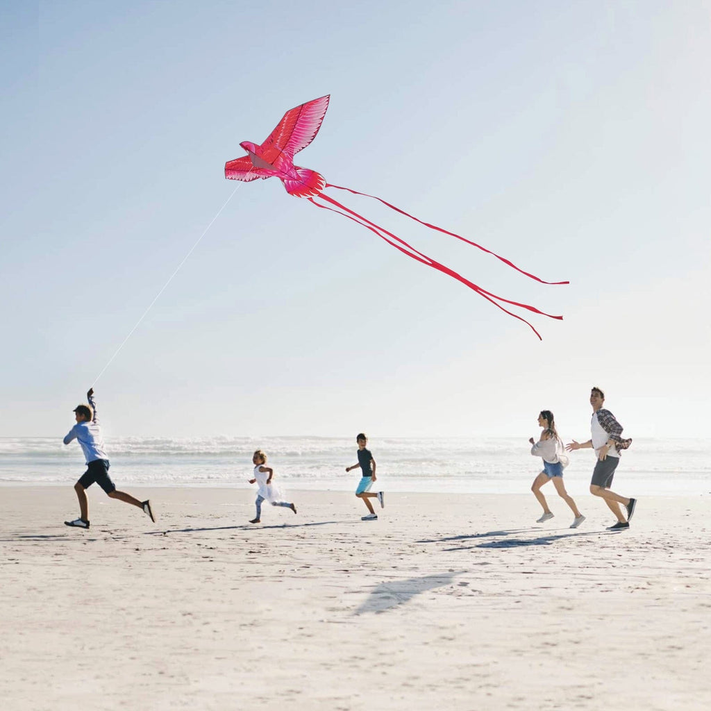 thumbnail image 2 of Mint’s Colorful Life Pink Flamingo Kite – Large Easy-to-Fly Bird Kite For Beach & Park 2 of 14