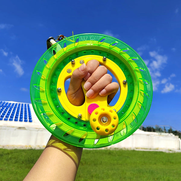 Kangyue Simxkai 8in Kite Reel Winder 1000ft Line Easy to Grip for Kids & Adults-Green